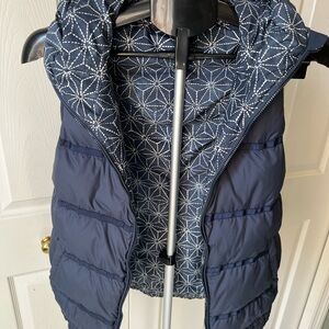 lululemon athletica Navy Blue/Sashico Star Inkwell Reversible Puffer Vest